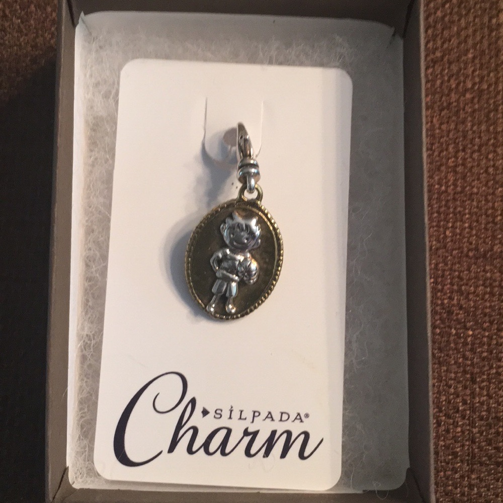 Silpada “All Star Boy” Charm